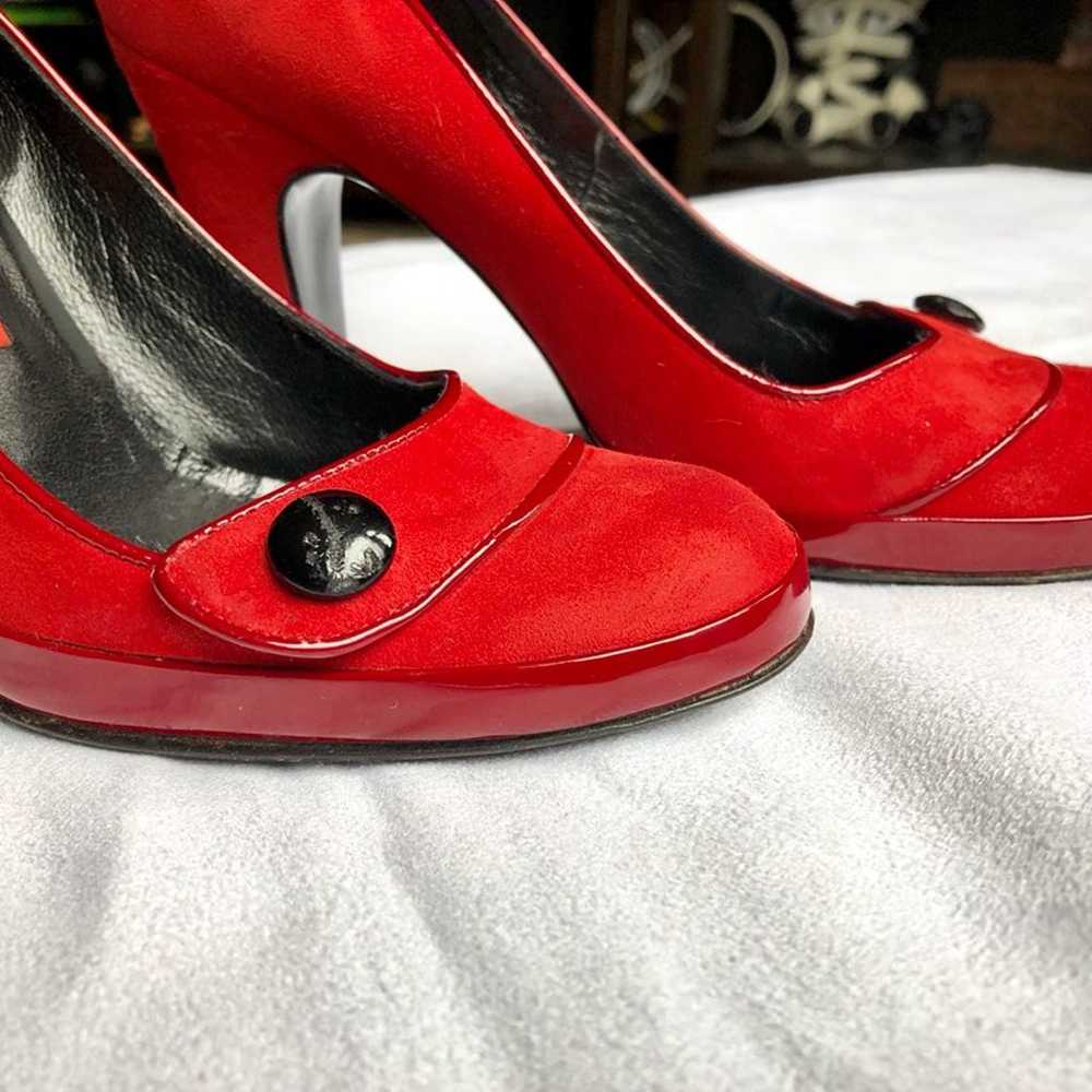Marc Jacobs Red Suede Pump - image 4