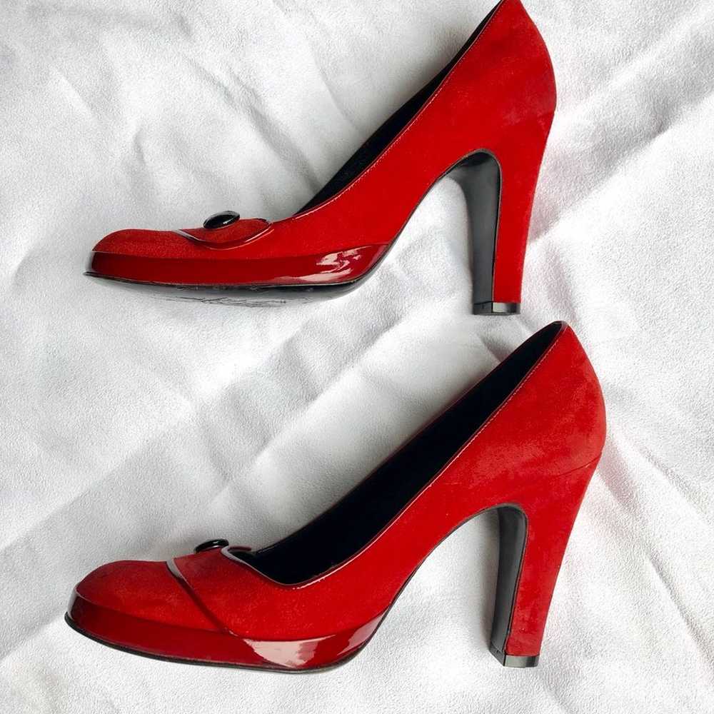 Marc Jacobs Red Suede Pump - image 5