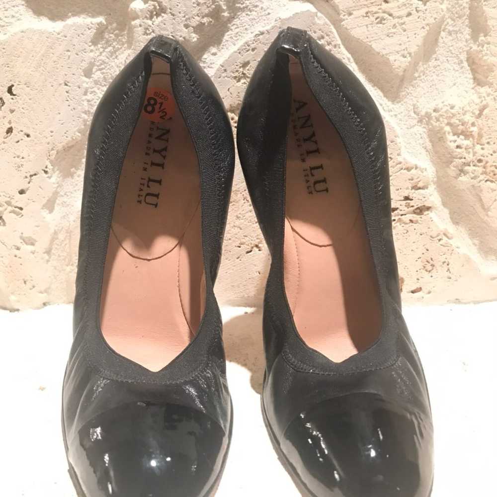 Anyi Lu black patent leather women shoes - image 1