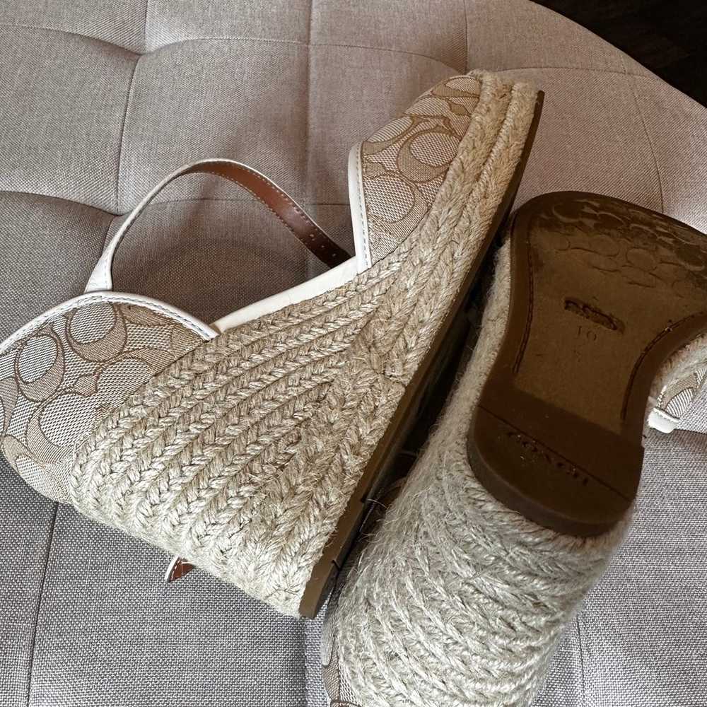 Coach espadrille wedge sandals - image 2