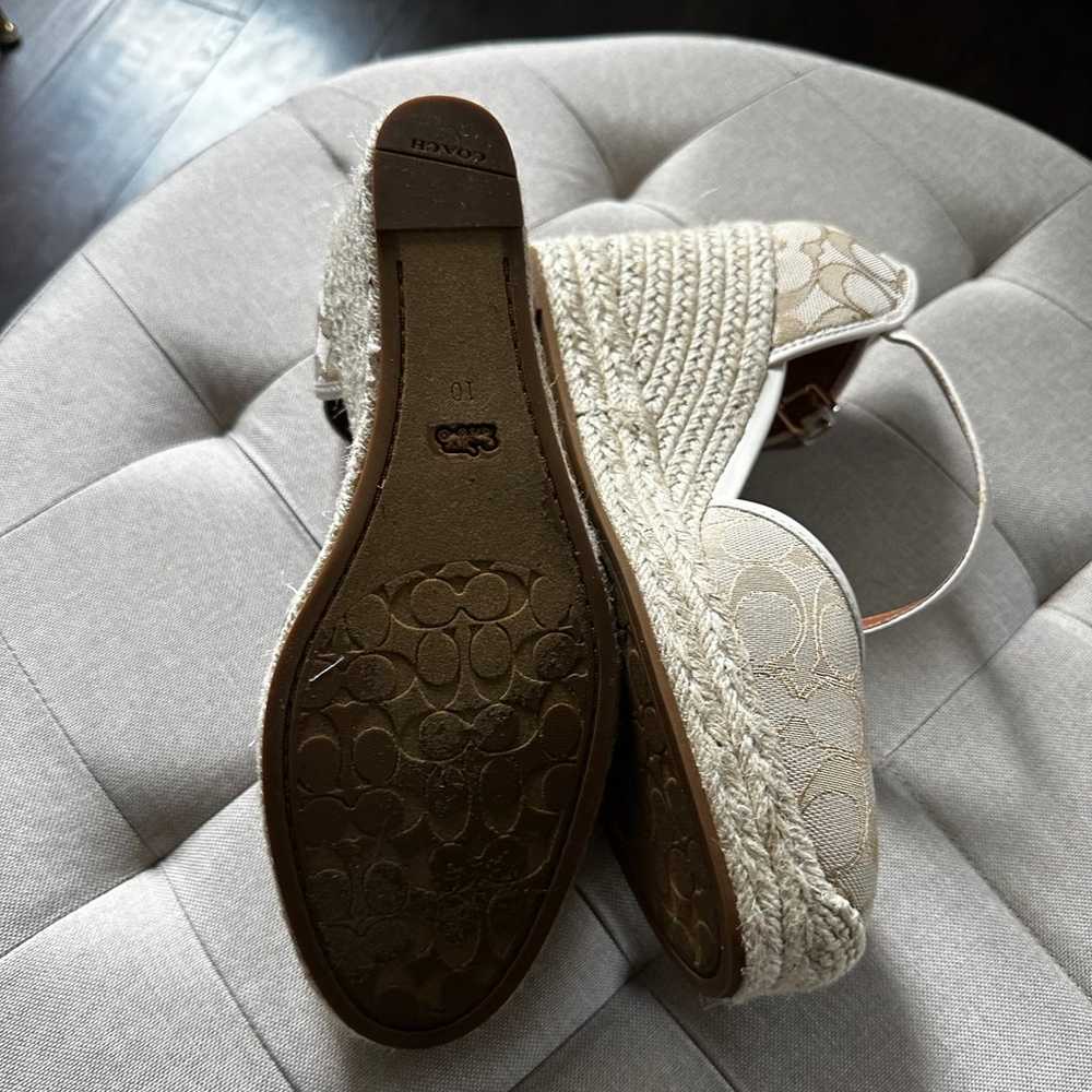 Coach espadrille wedge sandals - image 3