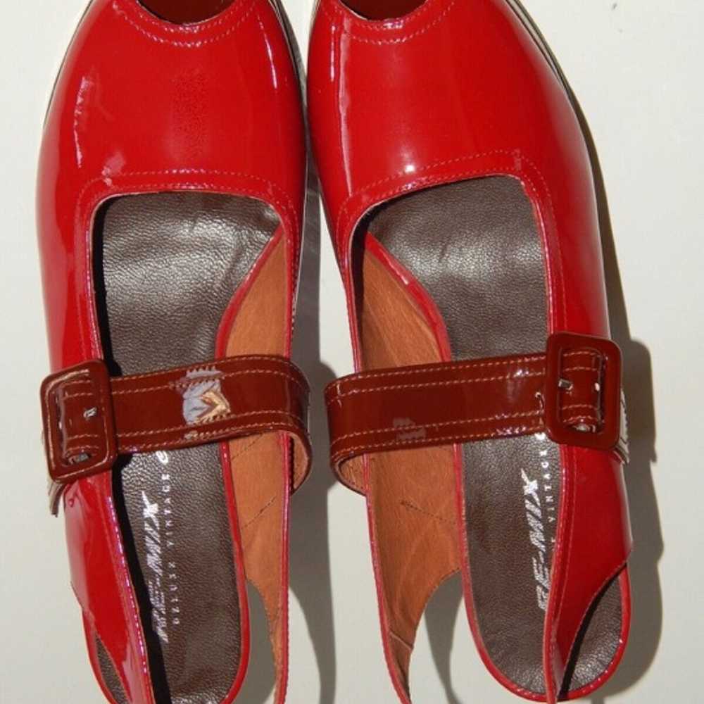 REMIX vintage red patent Mary Jane heels - image 7