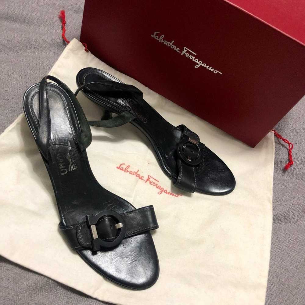 $135 SALVATORE FERRAGAMO KITTEN HEELED S - image 9