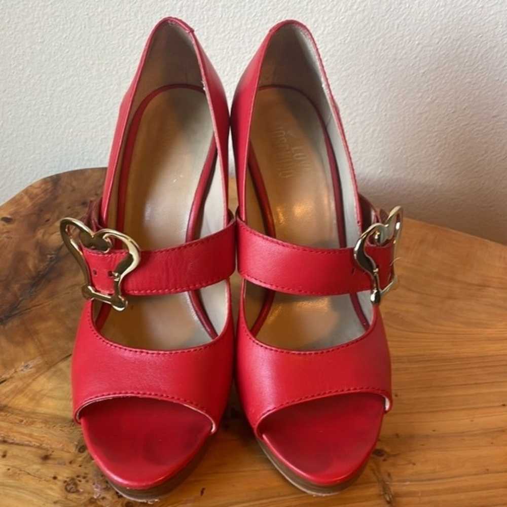 Love Moschino Red heels size 37 - image 2
