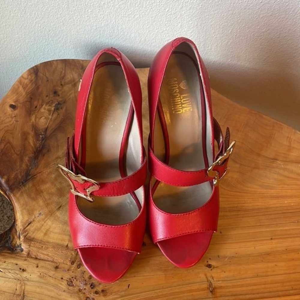 Love Moschino Red heels size 37 - image 8