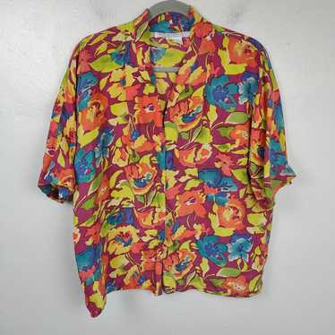 Other Vintage 90s Whitney Brooks Silk Top Womens … - image 1