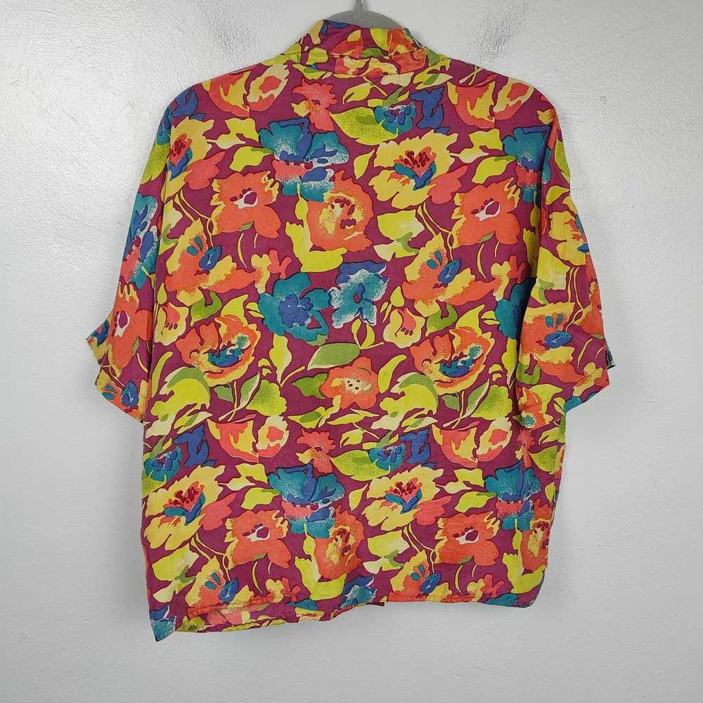 Other Vintage 90s Whitney Brooks Silk Top Womens … - image 4