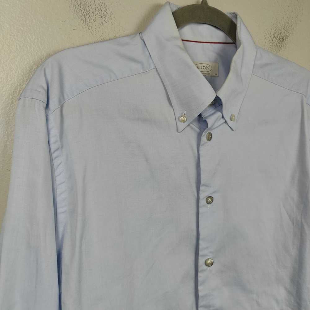 Eton Eton Dress Shirt Mens 16 41 Blue 100% Cotton… - image 2