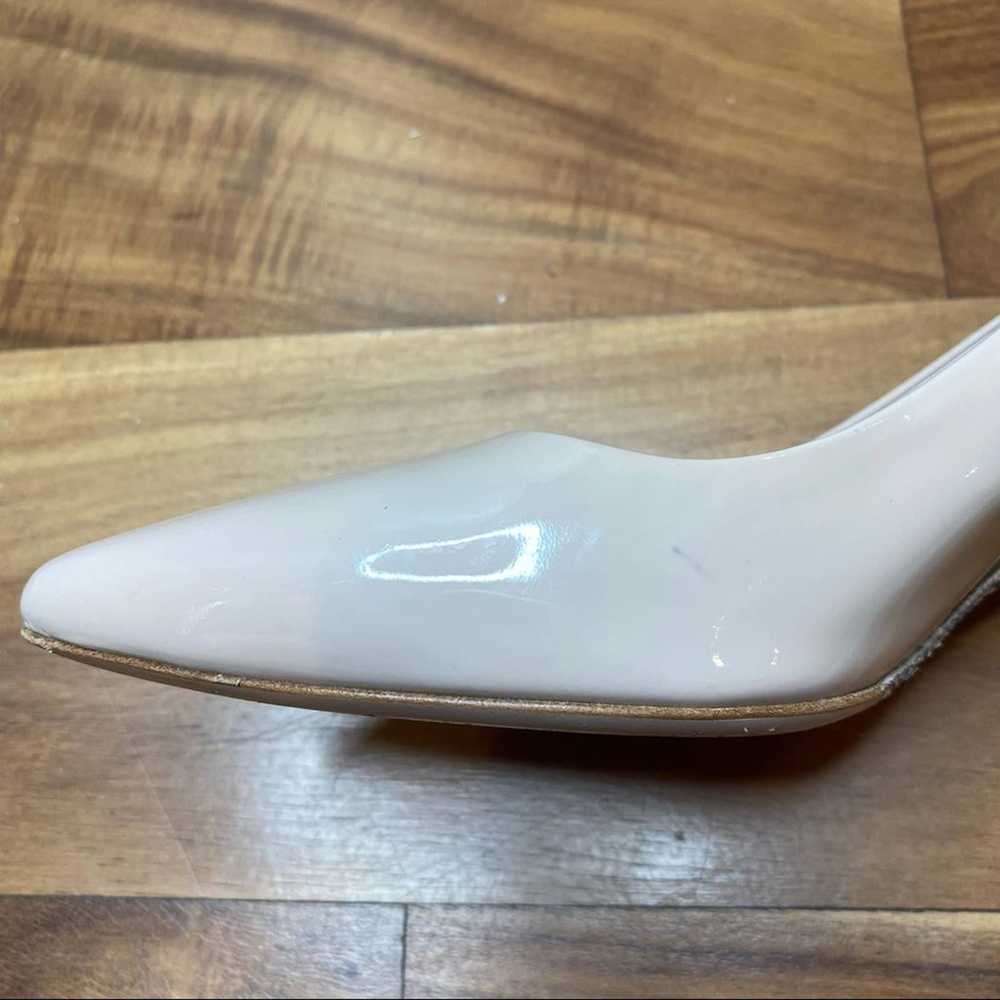 Miu Miu Nude Glitter Sole Patent Heels - image 10