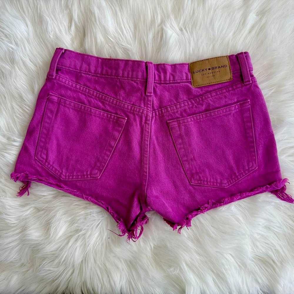 Lucky Brand Lucky Brand Mid Rise Purple Denim Cut… - image 4