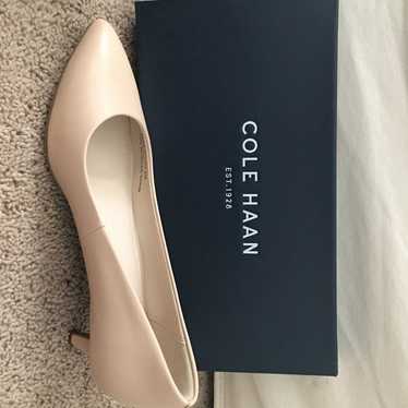 Cole Haan nude leather heels