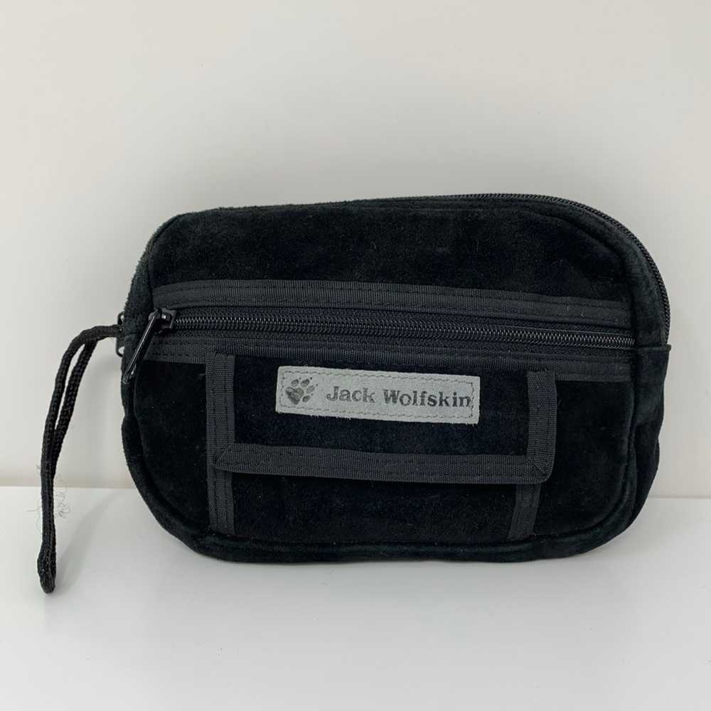 Vintage: Jack Wolfskin Black Suede Belt Bag (Est … - image 12
