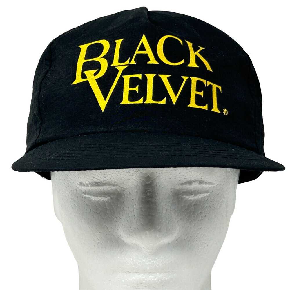 Vintage Black Velvet Whisky Vintage 90s Hat Canad… - image 2