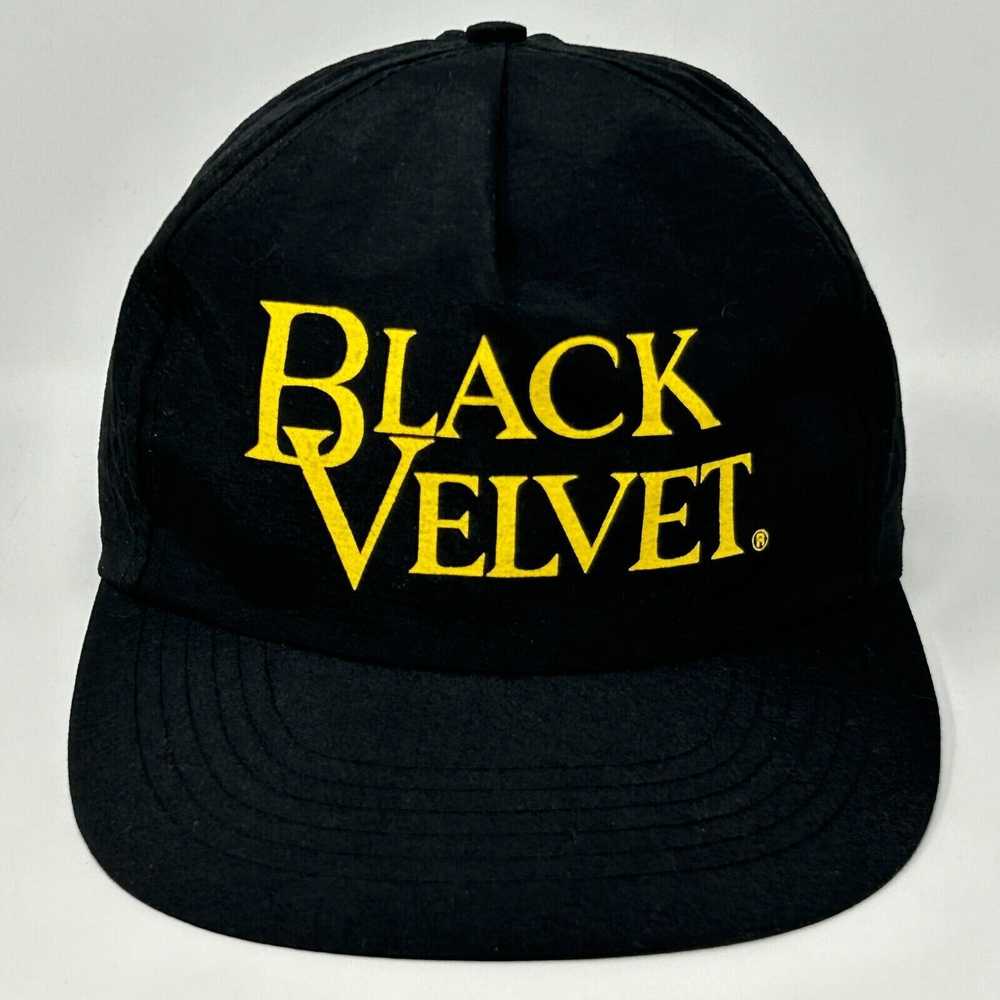Vintage Black Velvet Whisky Vintage 90s Hat Canad… - image 9