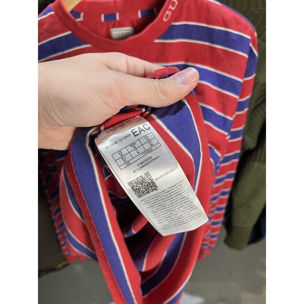 Guess VTG Guess USA Striped Long Sleeve T-Shirt S… - image 5