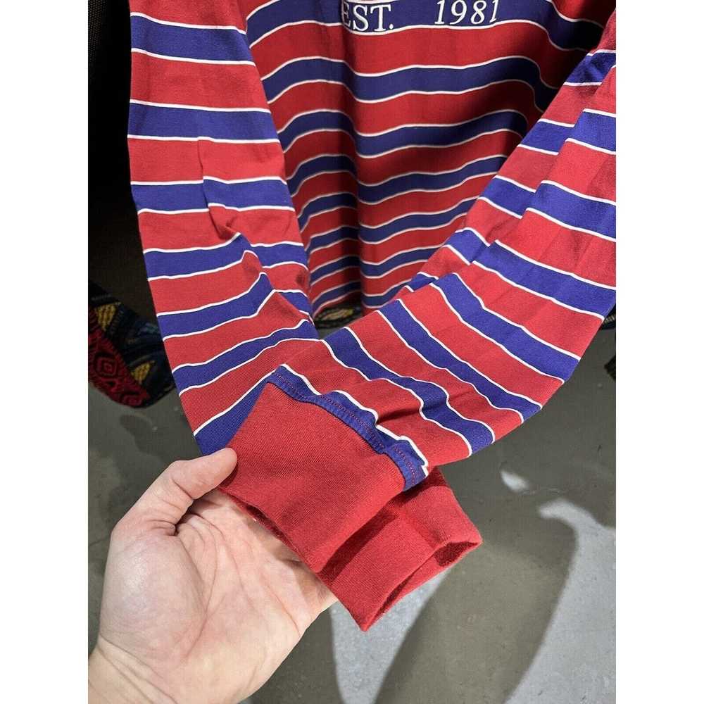 Guess VTG Guess USA Striped Long Sleeve T-Shirt S… - image 6