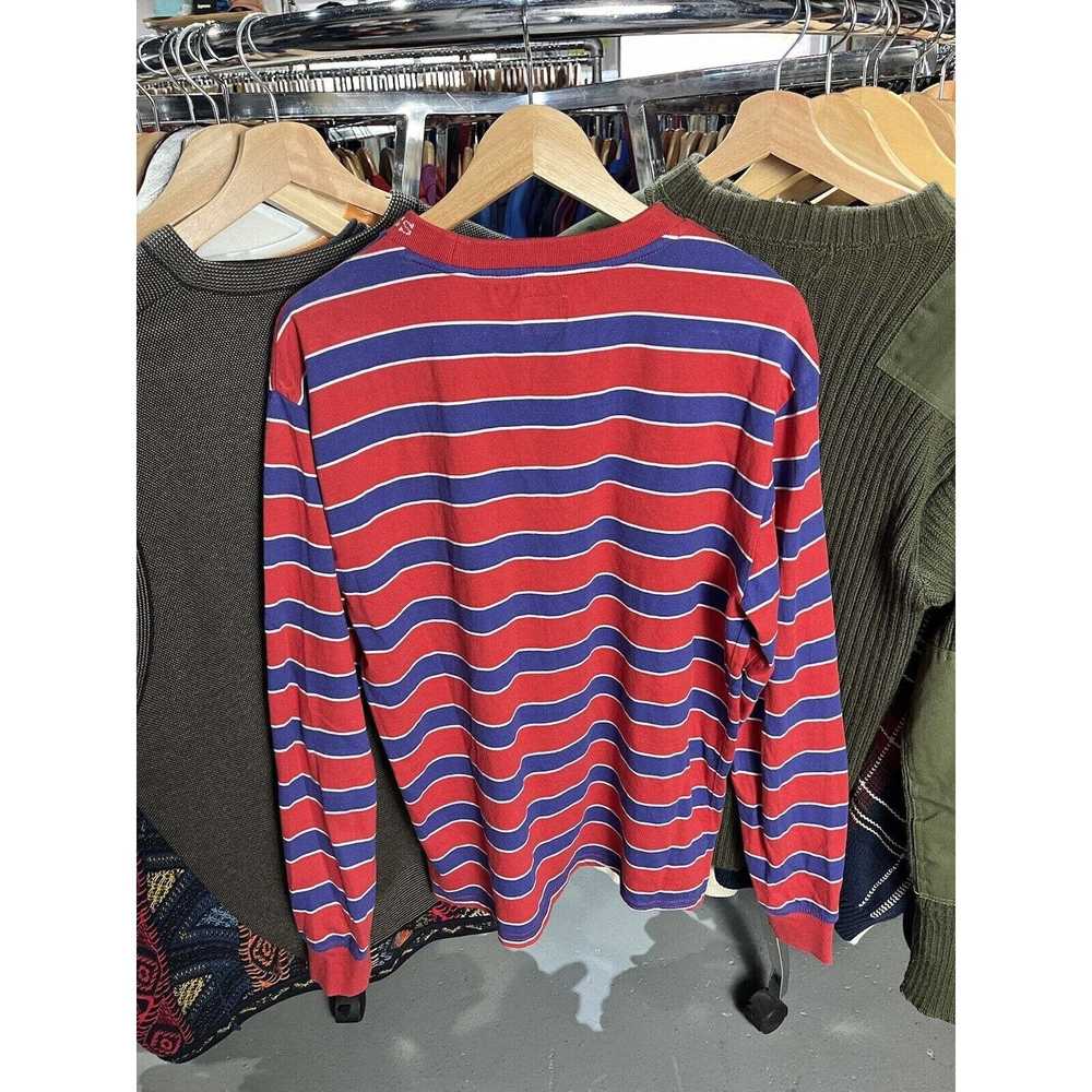 Guess VTG Guess USA Striped Long Sleeve T-Shirt S… - image 7
