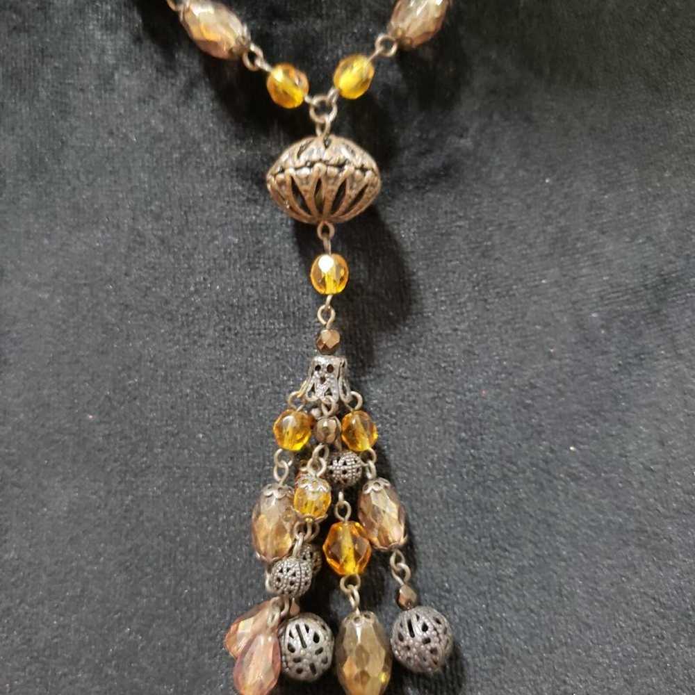 Other Womens Ethnic Boho Beaded Art Deco Tassel C… - image 3