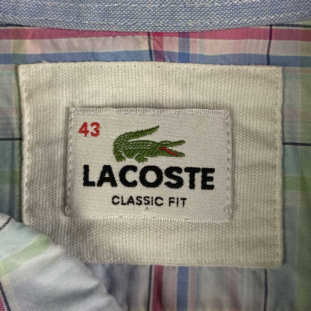 Lacoste × Luxury × Vintage Mens Shirt Lacoste Vin… - image 4