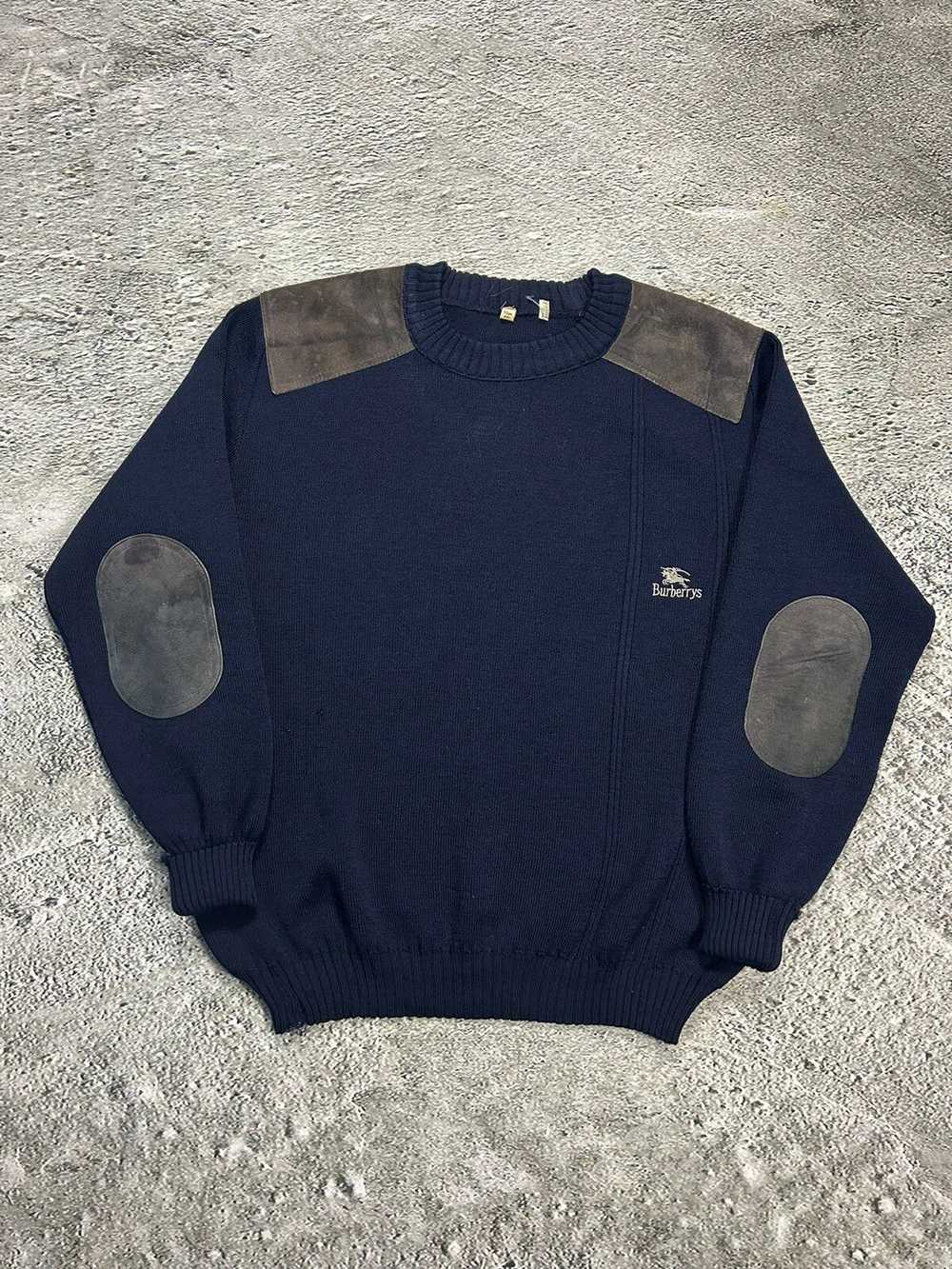 Burberry × Vintage Burberrys sweater big logo vin… - image 1