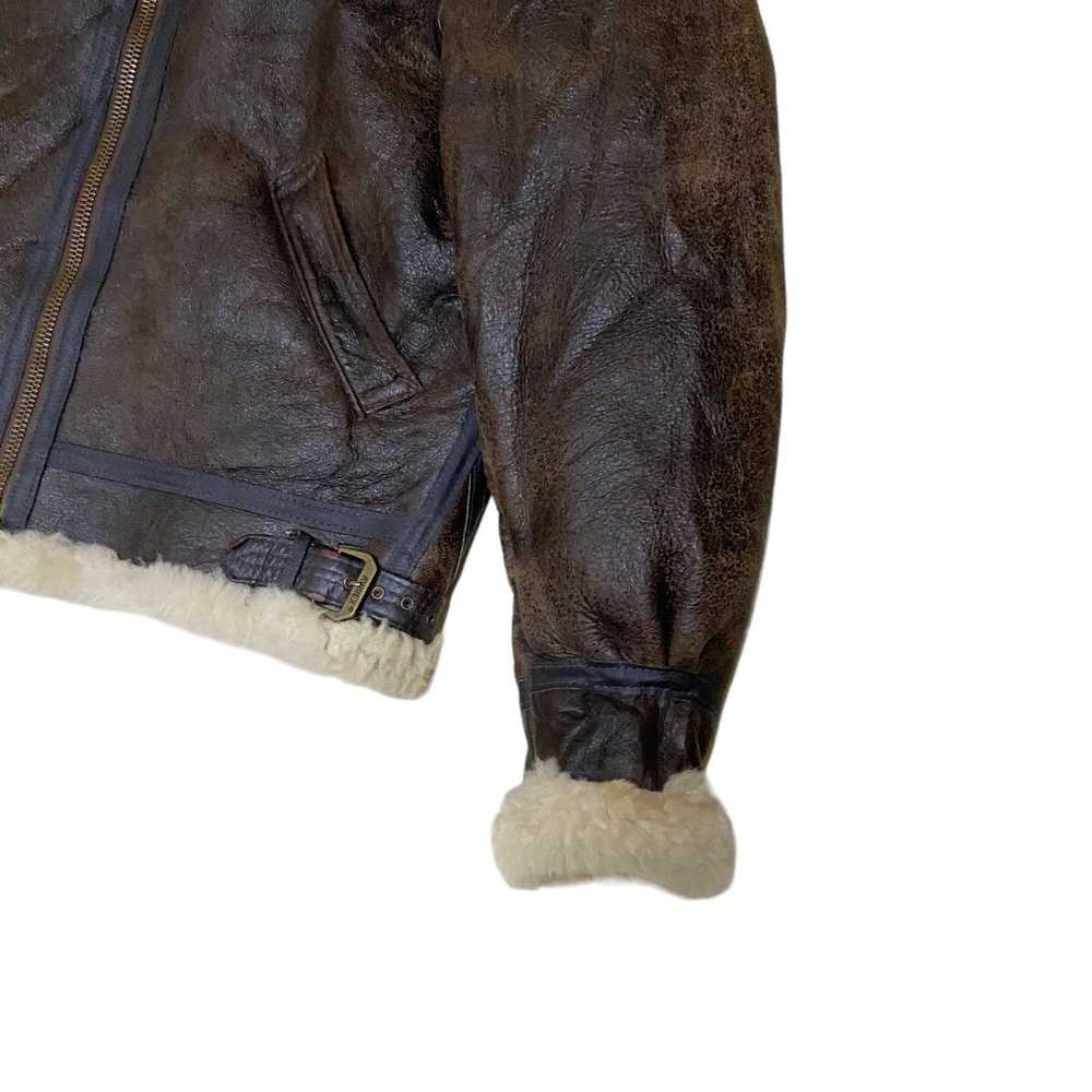 Leather Jacket × Sheepskin Coat × Vintage 90's B-… - image 10