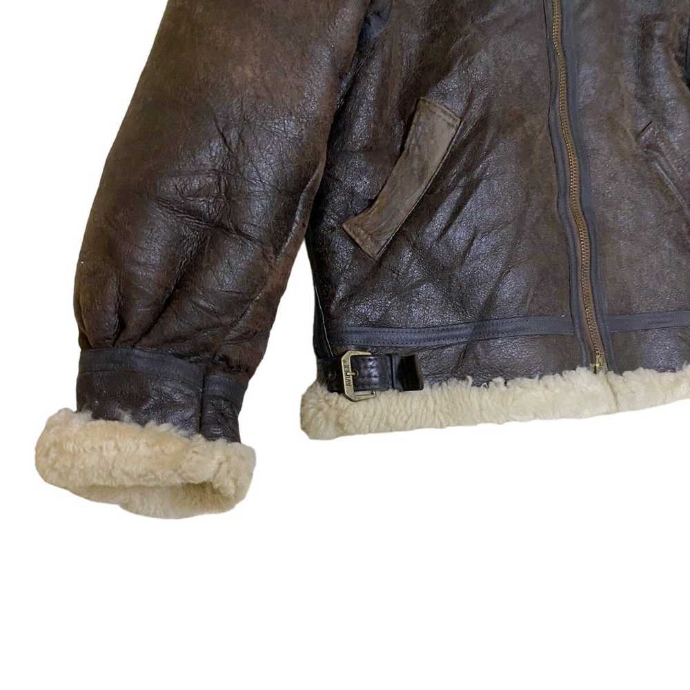 Leather Jacket × Sheepskin Coat × Vintage 90's B-… - image 11