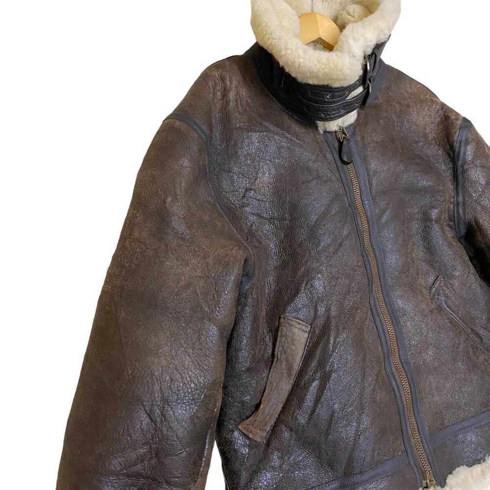 Leather Jacket × Sheepskin Coat × Vintage 90's B-… - image 12