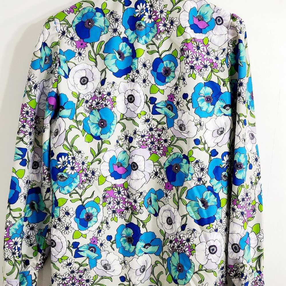 Vintage 70s bright colorful floral shirt - image 3