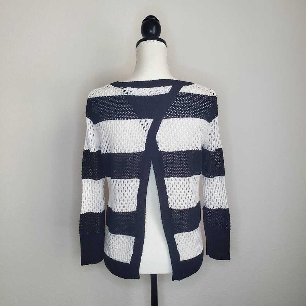 Other Jamison Striped Split Back Sweater XS - image 3
