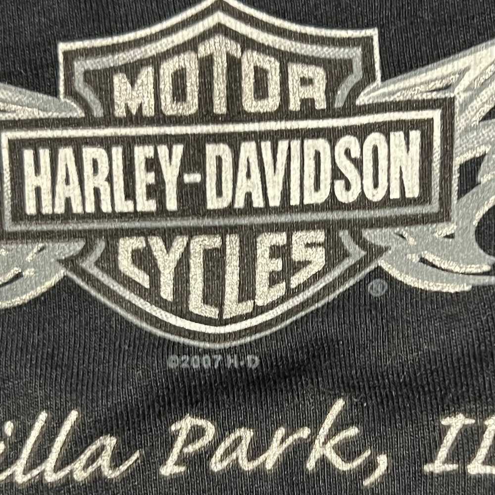 Vintage Harley Davidson Tshirt Scoop Neck Y2K 200… - image 5