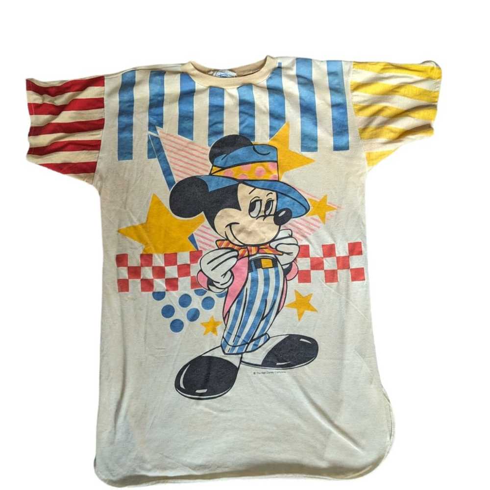 Vintage Disney Mickey Mouse Long Sleep Tee Shirt … - image 6