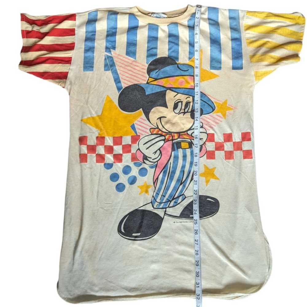 Vintage Disney Mickey Mouse Long Sleep Tee Shirt … - image 7
