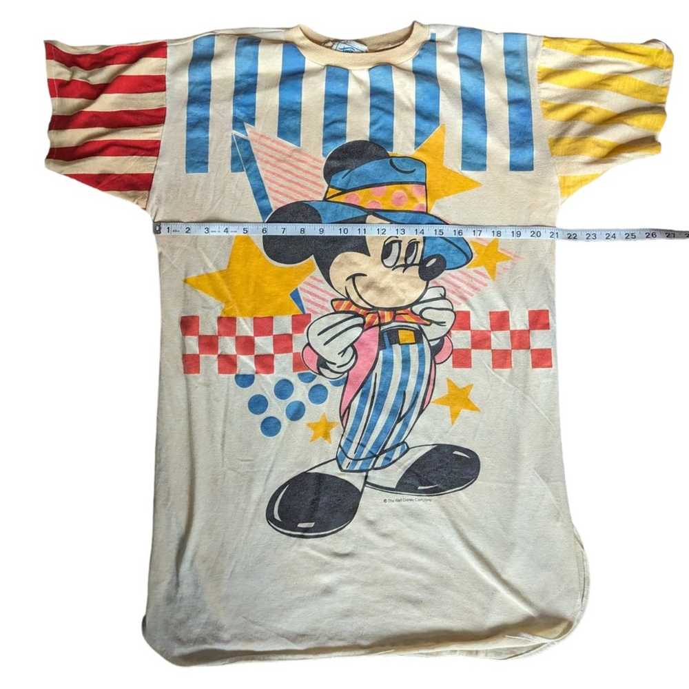 Vintage Disney Mickey Mouse Long Sleep Tee Shirt … - image 9