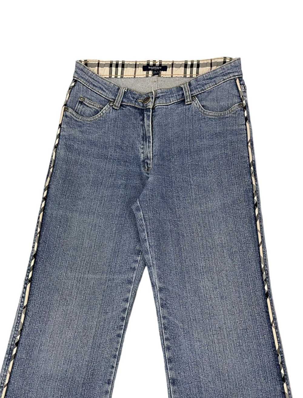 Burberry Vintage Burberry Flare Jeans Novacheck - image 2