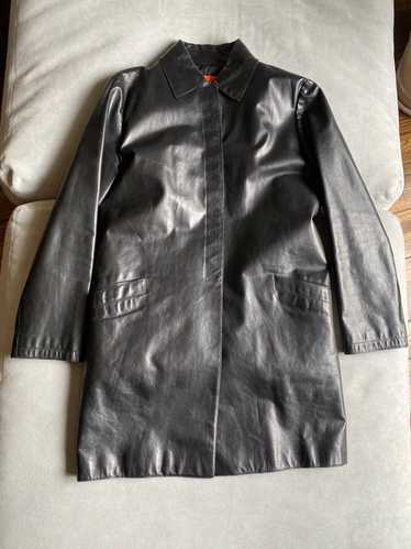 Stephen Sprouse Stephen Sprouse leather trench coa