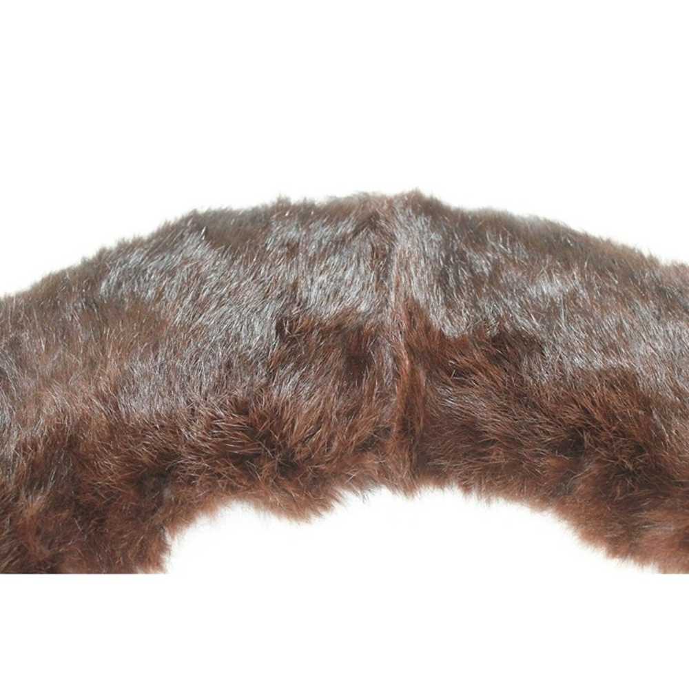 Vtg Mid Century 50s 60s Real Fur Stole Collar Det… - image 3