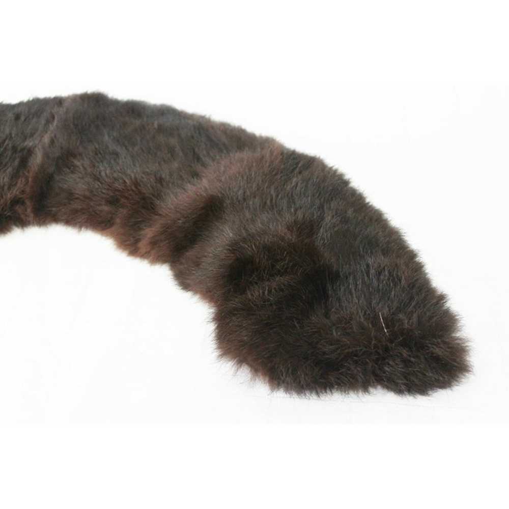 Vtg Mid Century 50s 60s Real Fur Stole Collar Det… - image 4