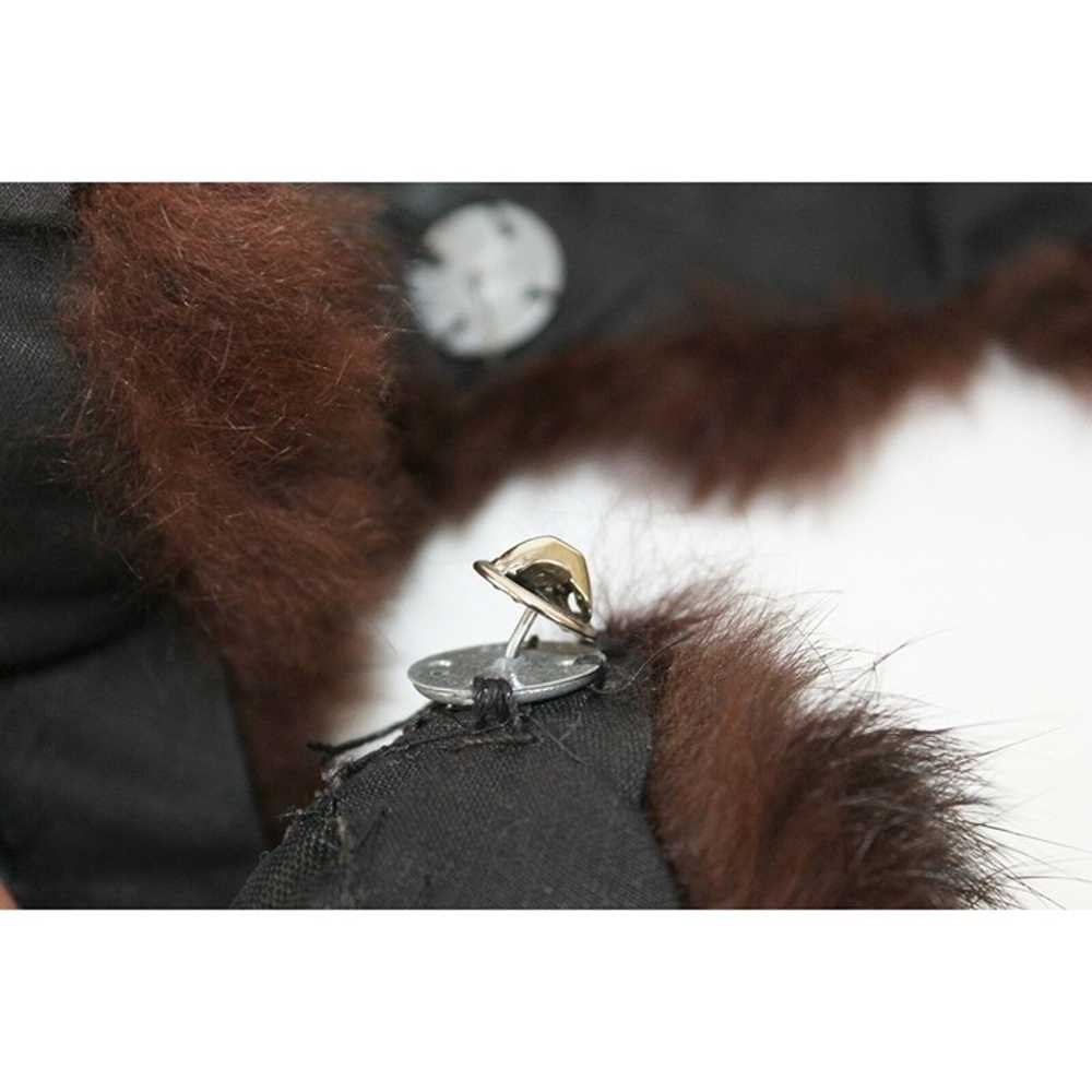 Vtg Mid Century 50s 60s Real Fur Stole Collar Det… - image 9