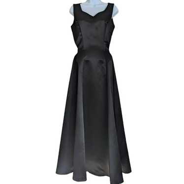 Vintage Ballgown Sleeveless Black Evening Prom Pa… - image 1