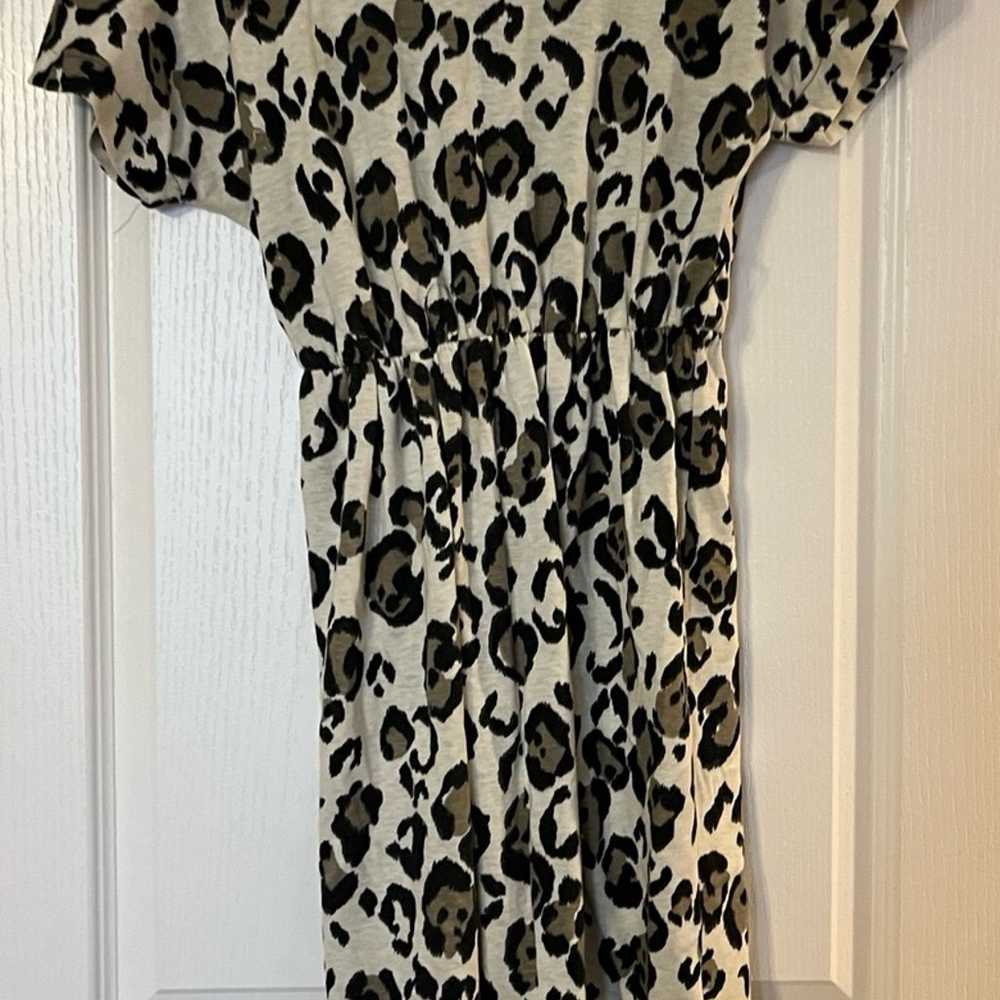 Cute Vintage 80s Leopard Print Dress - image 2