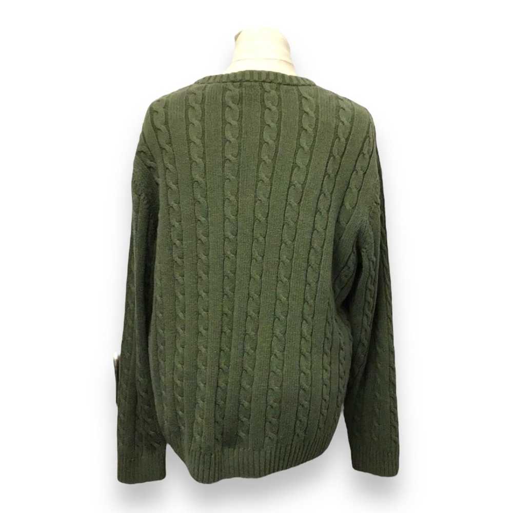 Chaps Vintage Mens Long Sleeve Crew Neck Cable-kn… - image 3