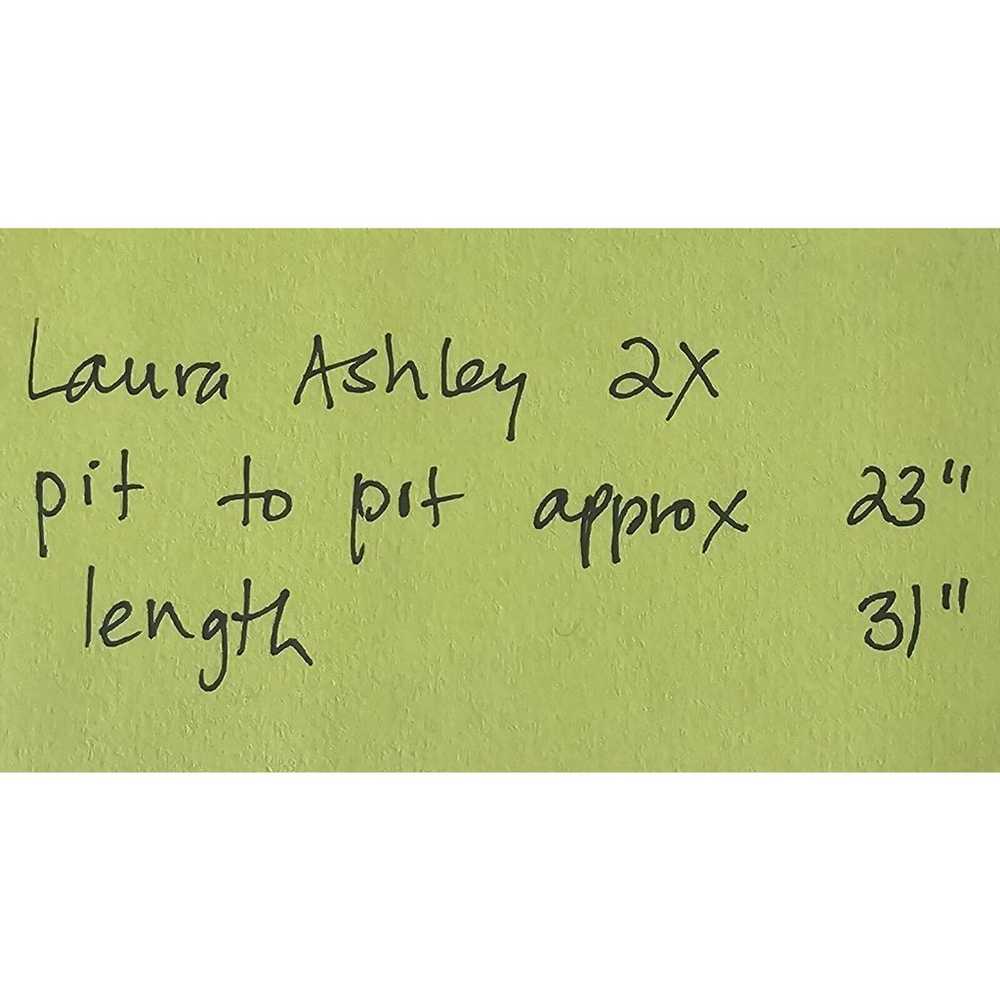 Laura Ashley Sz 2X Gray Cardigan Sweater Open Fro… - image 12