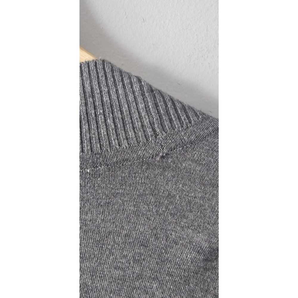 Laura Ashley Sz 2X Gray Cardigan Sweater Open Fro… - image 8