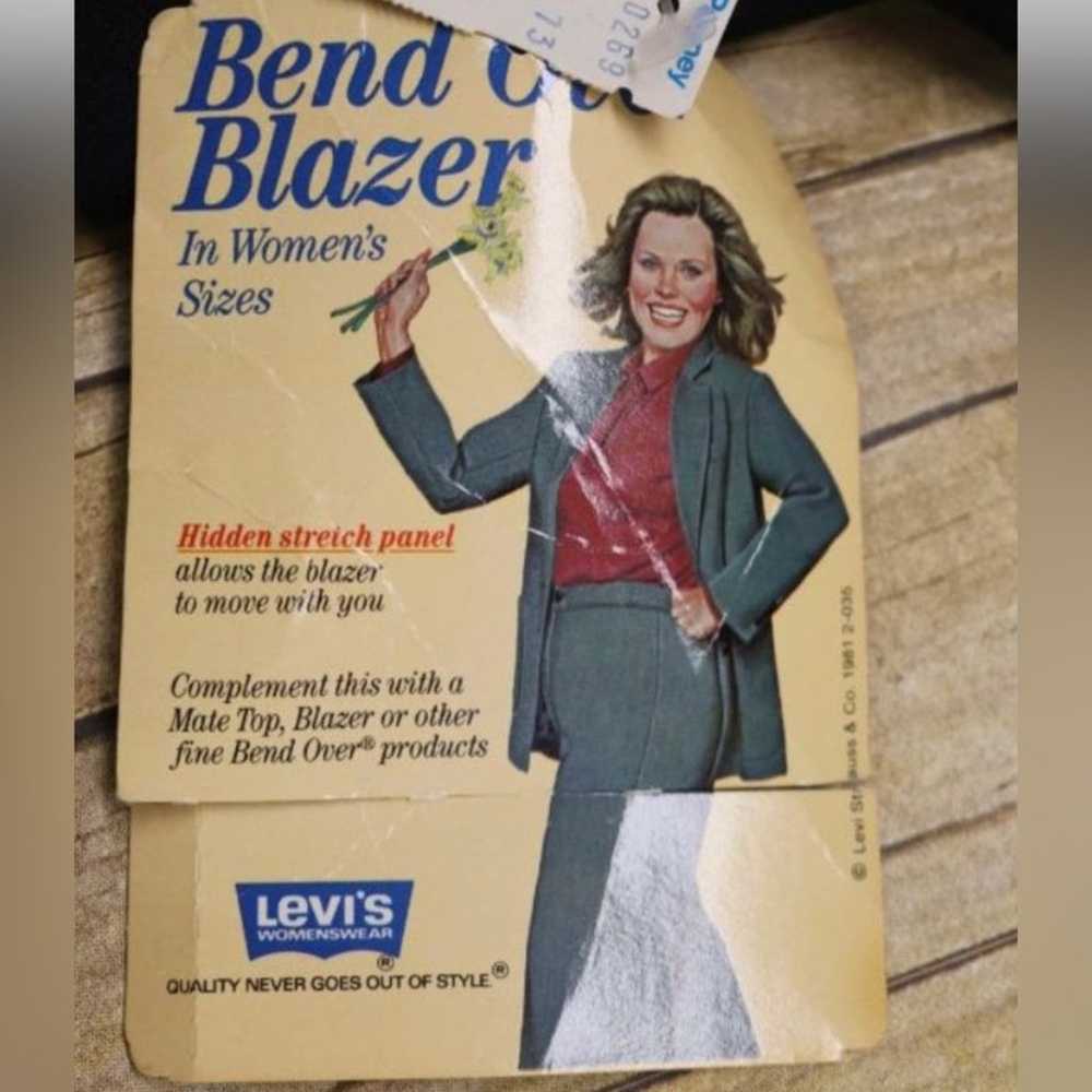 Levi’s Vintage Polyester 1981 Bend Over Black Bla… - image 9