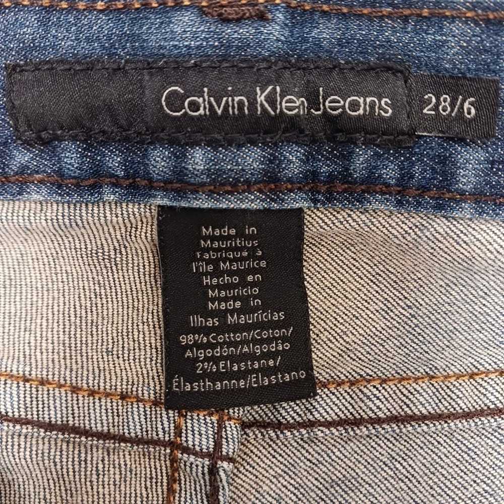 Vintage Calvin Klein Jeans Dark Blue Denim Y2K Br… - image 12