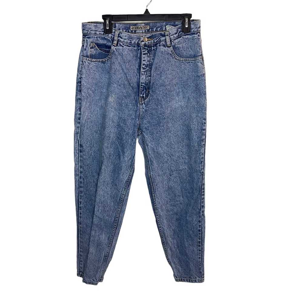 Jordache Mom Jeans Women’s 32x28 Blue High Rise D… - image 1