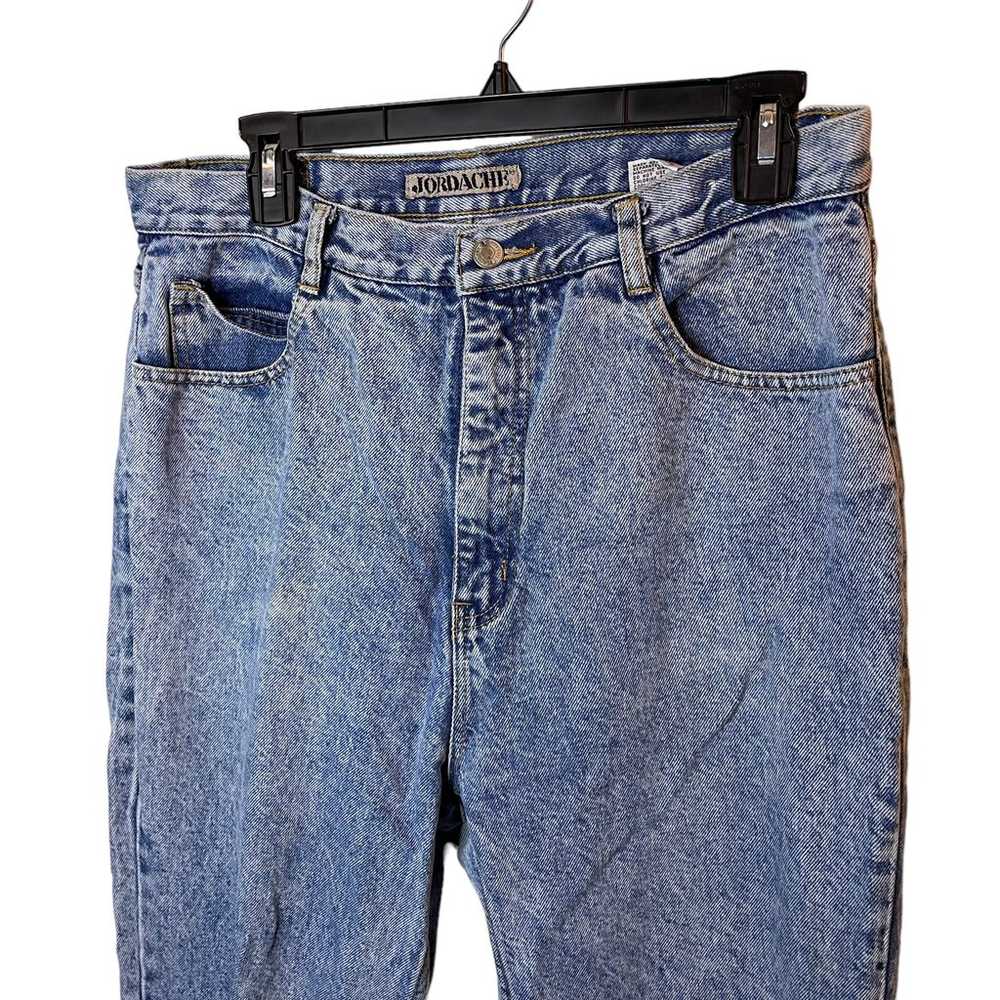 Jordache Mom Jeans Women’s 32x28 Blue High Rise D… - image 3
