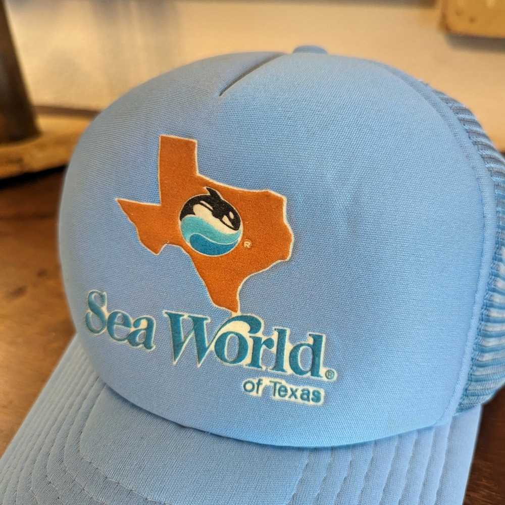 Vintage Sea World of Texas Snapback Hat - image 2