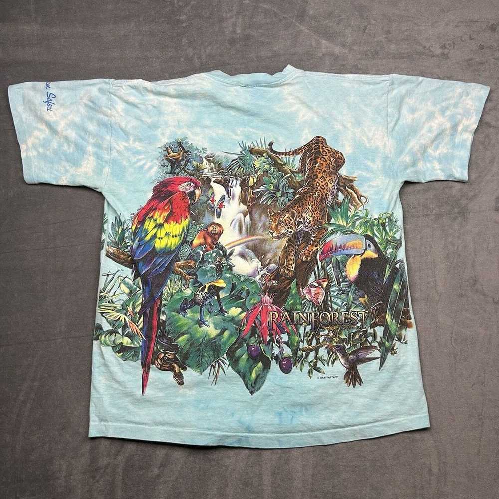 Vintage Rainforest Cafe Shirt XL Animal Nature AO… - image 12