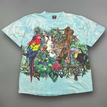 Vintage Rainforest Cafe Shirt XL Animal Nature AO… - image 1